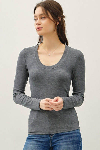 Modal U Neck Longsleeve