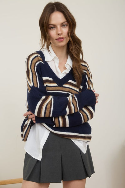 Stripe Multicolour Knit Sweater