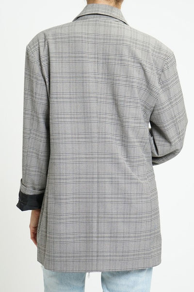 Oversized Plaid Blazer