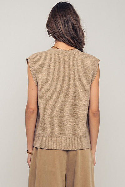 Boxy Knit Sweater Vest