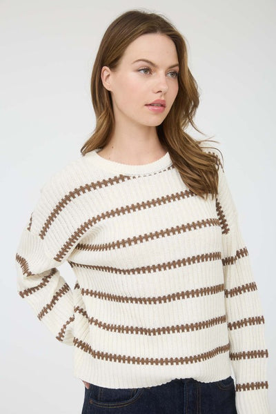 Stripe Crewneck Sweater