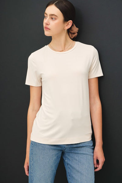 Bamboo Modal Basic Round Neck T Shirt