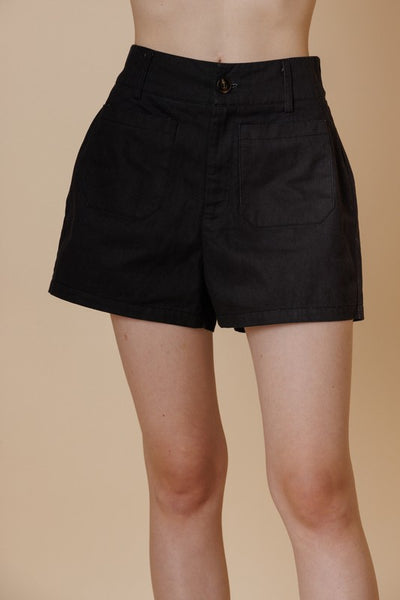 Cotton High Waist Shorts