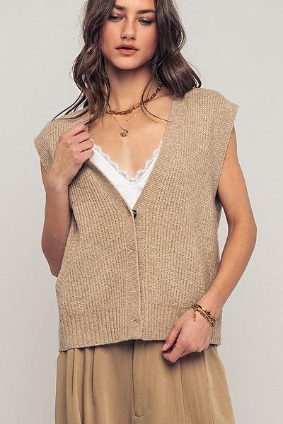 Boxy Knit Sweater Vest