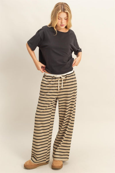 Striped Knit Lounge Pants