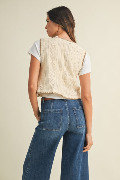 Blanket Stitch Crochet Vest