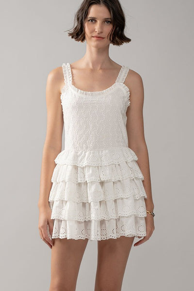 Mini Ruffled Tiered Dress