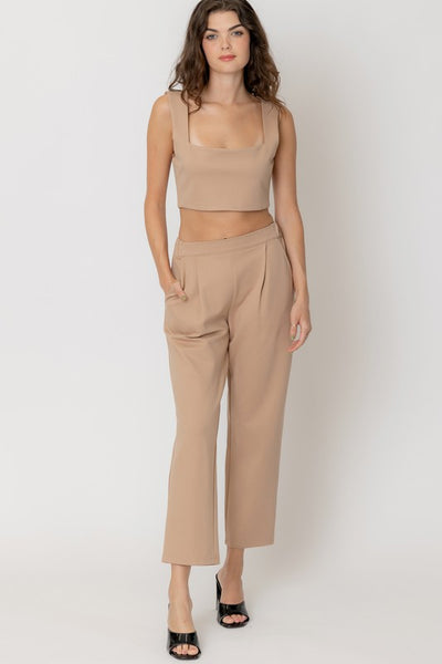 High Waisted Pleated Pants