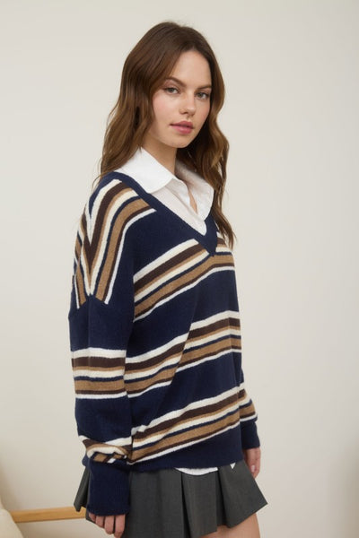 Stripe Multicolour Knit Sweater