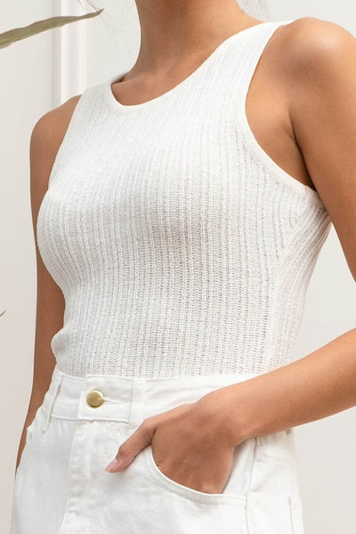 Round Neck Knit Sweater Top