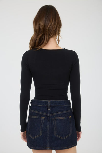 Square Neck Ruched Top