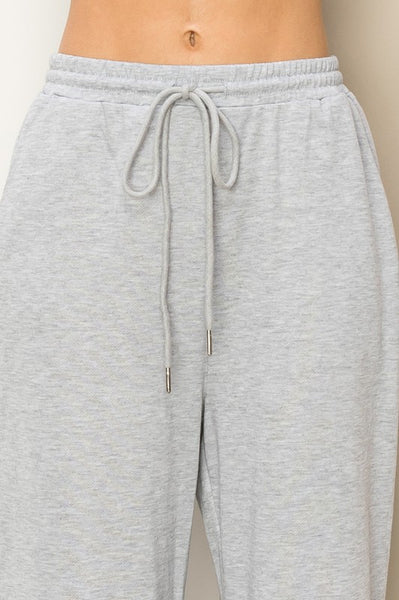 Drawstring Straight Jogger Pants