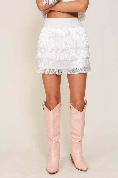 Fringe Rodeo Mini Skirt (3 Colours)