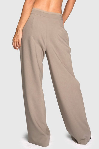 Raw Chiffon Edge Trousers