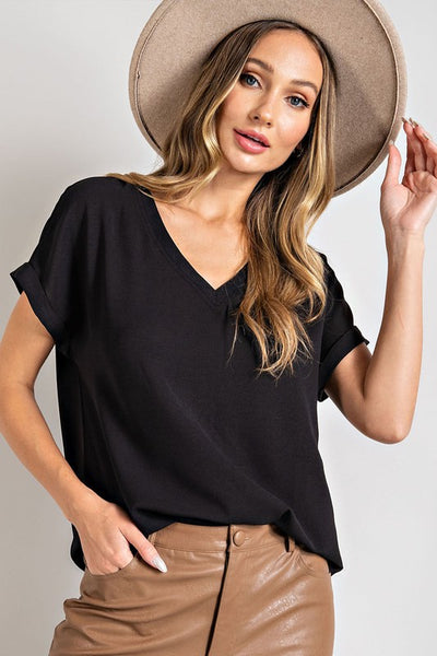 Basic V Neck Top