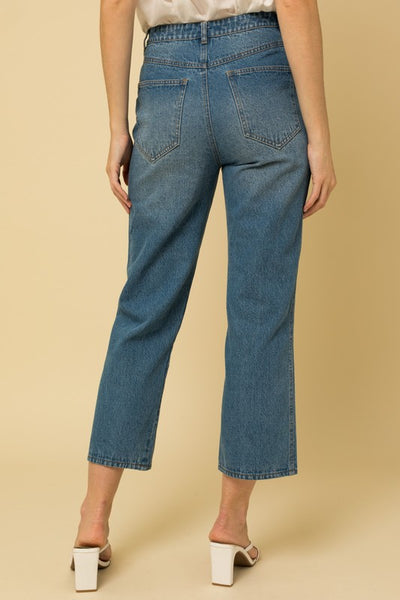 Double Yoke Straight Denim Pants