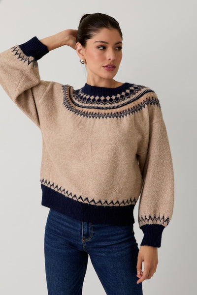 Crew Neck Nordic Sweater