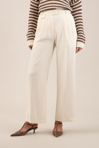 High Waist Pleated Dress Pants