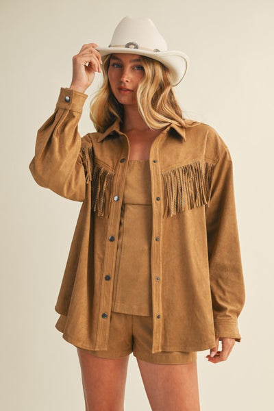 Studded Fringed Jacket