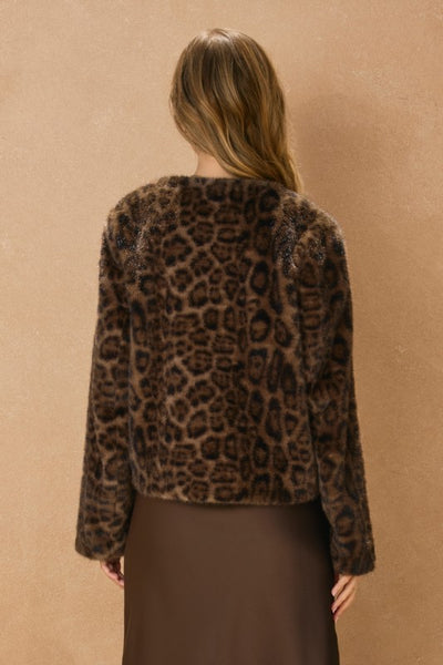 Leopard Faux Fur Jacket
