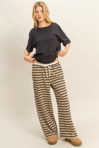 Striped Knit Lounge Pants