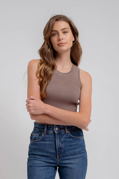 Sleeveless Sweater Knit Top