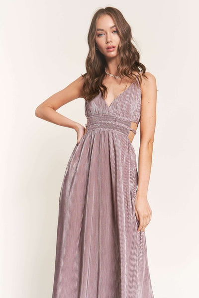 Mauve Sleeveless Maxi Dress