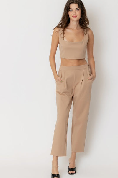 High Waisted Pleated Pants