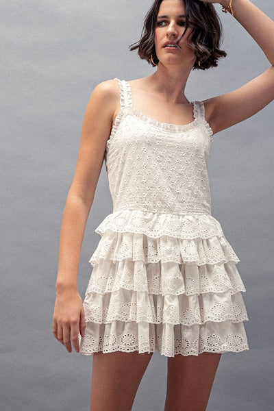 Mini Ruffled Tiered Dress