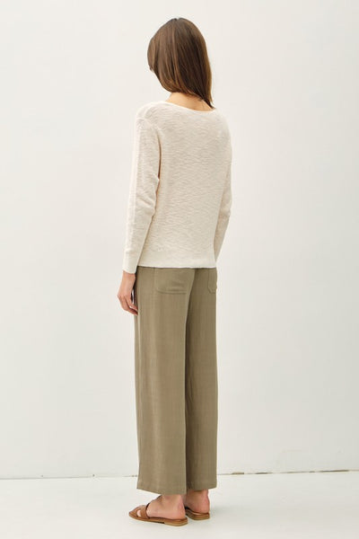 Cotton Slub Sweater