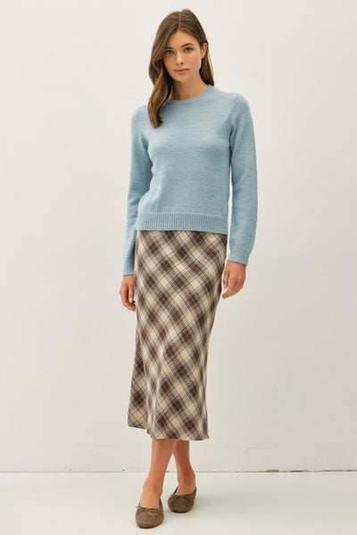 Wool Blended Cropped Sweater