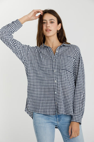 Gingham Button Up Shirt