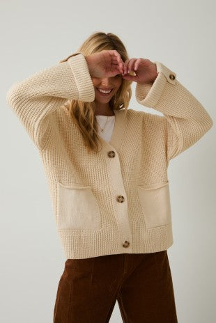 Oversize Button Up Cardigan