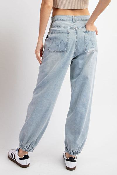 Mineral Washed Denim Pants