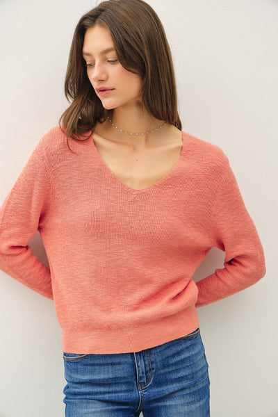 Cotton Slub Sweater