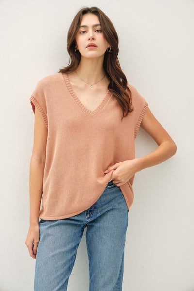 Chunky Ribbed Sweater Tank