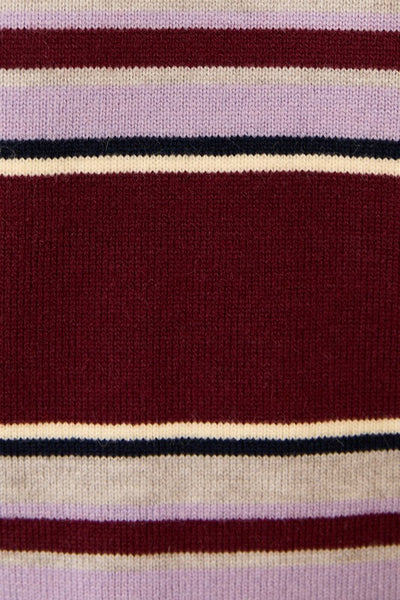 Round Neck Multi Stripe Sweater