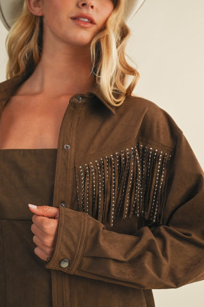 Studded Fringed Jacket