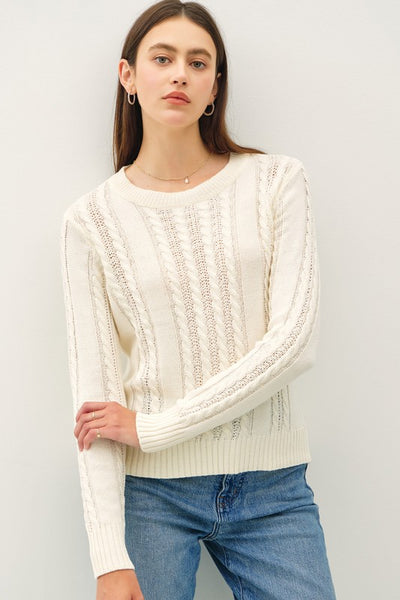Classic Cable Knit Sweater