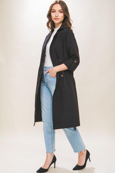 Double Buttoned Trench Coat