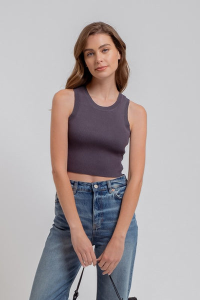 Sleeveless Sweater Knit Top