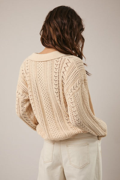 Polo Collared Sweater