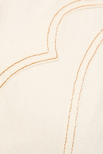 Stitch Detail Button Down Dress