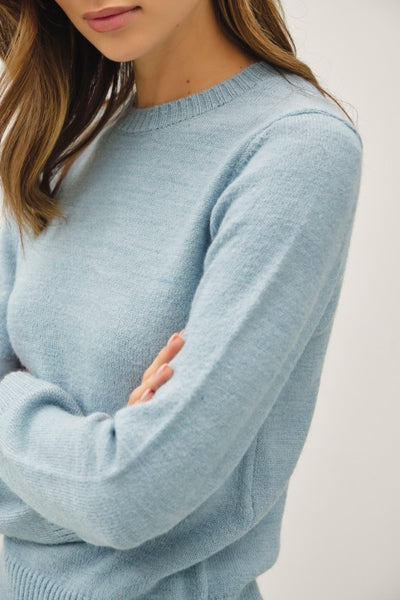 Wool Blended Cropped Sweater