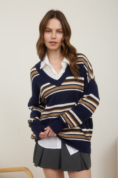 Stripe Multicolour Knit Sweater