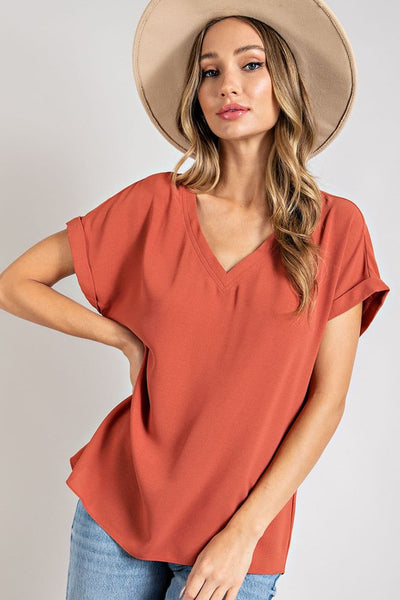 Basic V Neck Top