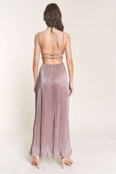 Mauve Sleeveless Maxi Dress