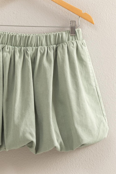High Waist Bubble Skirt
