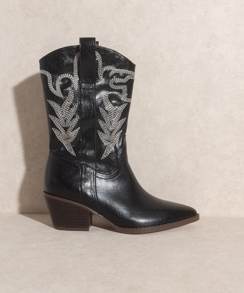 Sephira Embroidered Short Boot