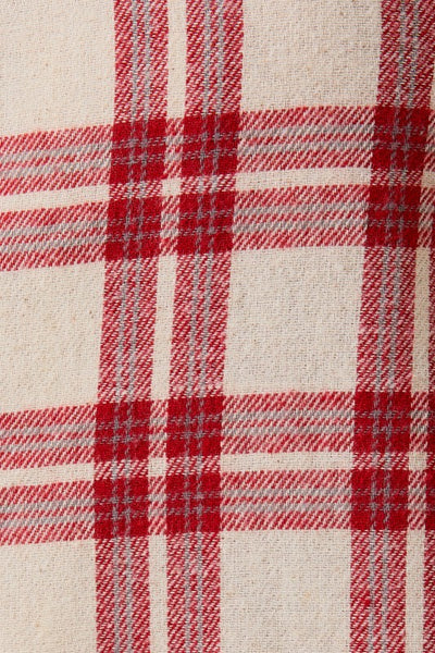 Collar Button Down Plaid Shirt